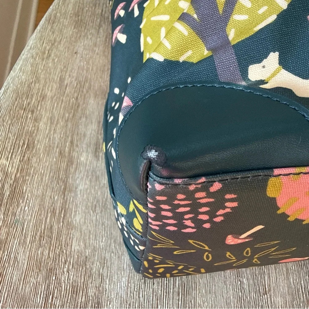 Radley London Epping Forest Tote Bag Navy Woodland Fox Mushroom Scottie Charm - Picture 10 of 15